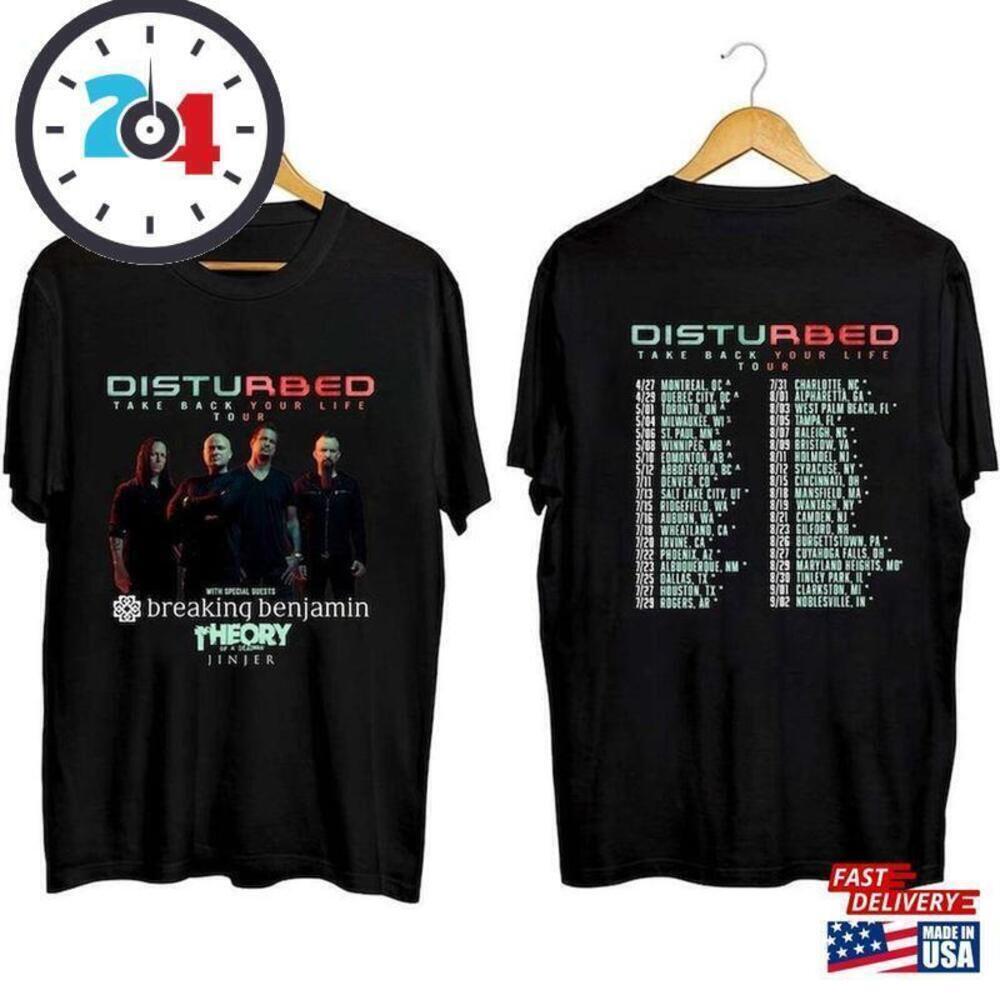Disturbed Take Back Your Life Tour Metal Fan Unisex T-Shirt